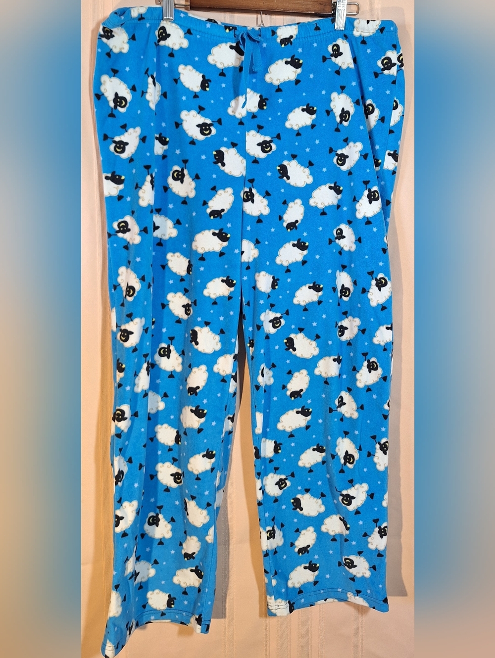 Fleece Pajama Pants with Playful Sheep Pattern